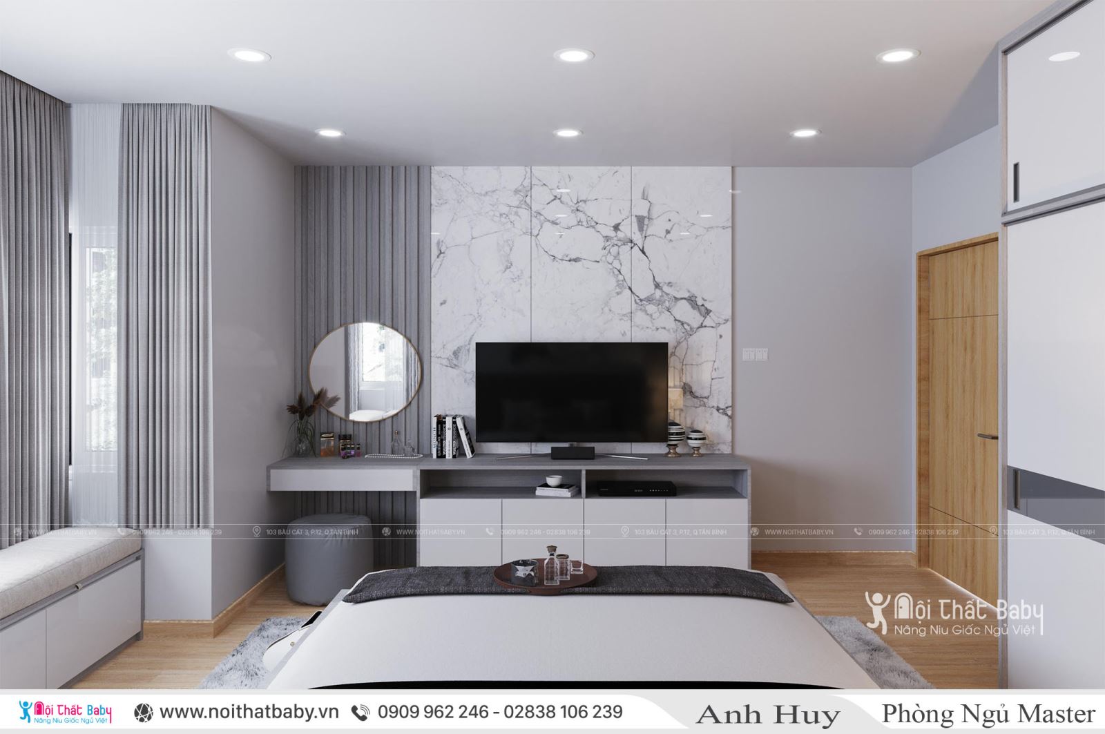 Nội Thất Căn 104m2 Chung cư Emerald Celadon City